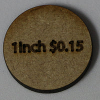 Sinclair Games MDF Base: 1 Inch Round