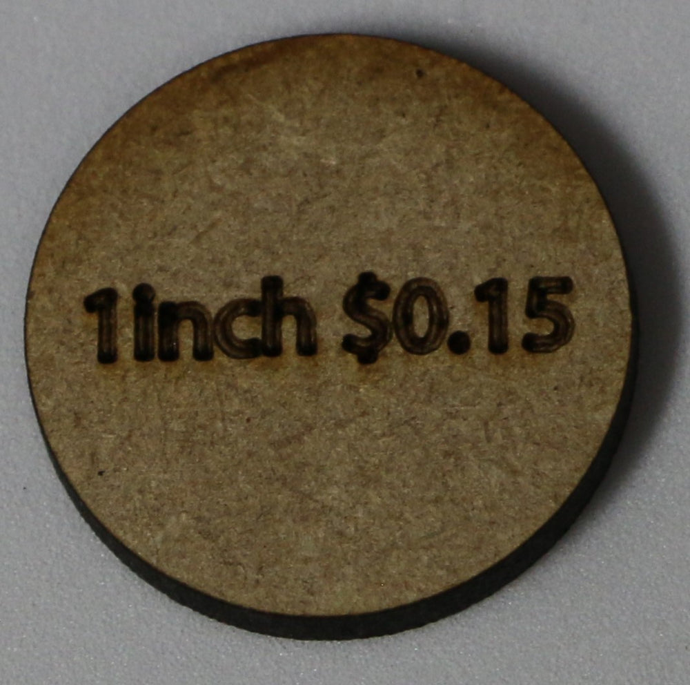 Sinclair Games MDF Base: 1 Inch Round